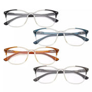 eyekeeper.com 4 Pack Oval Modern Reading Glasses Fashion Readers R9001C Eyeglasses