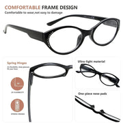 eyekeeper.com 4 Pack Oval Readers Classic Design Reading Glasses R2036 Eyeglasses