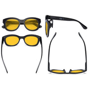 eyekeeper.com 4 Pack Oversized Blue Light Blocking Reading Glasses HP1555 Eyeglasses