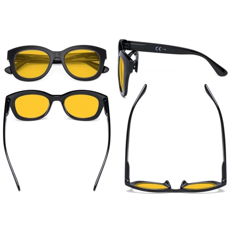 eyekeeper.com 4 Pack Oversized Blue Light Blocking Reading Glasses HP1555 Eyeglasses