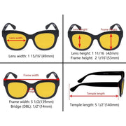 eyekeeper.com 4 Pack Oversized Blue Light Blocking Reading Glasses HP1555 Eyeglasses