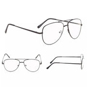 eyekeeper.com 4 Pack Pilot Reading Glasses Metal Frame Readers R1502 Eyeglasses