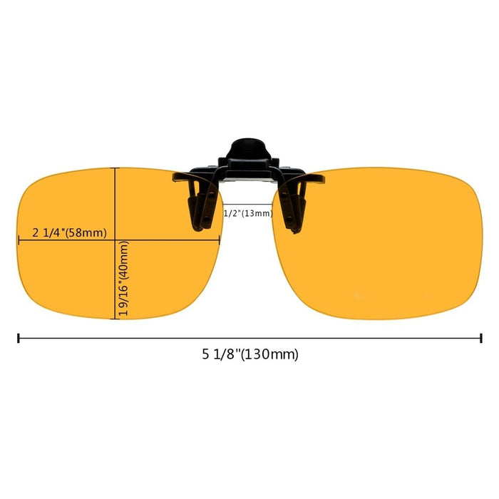 Eyekeeper - 4 Pack Polarized Clip-On Flip Up Night Driving Glasses Jq3 (58Mmx40Mm)