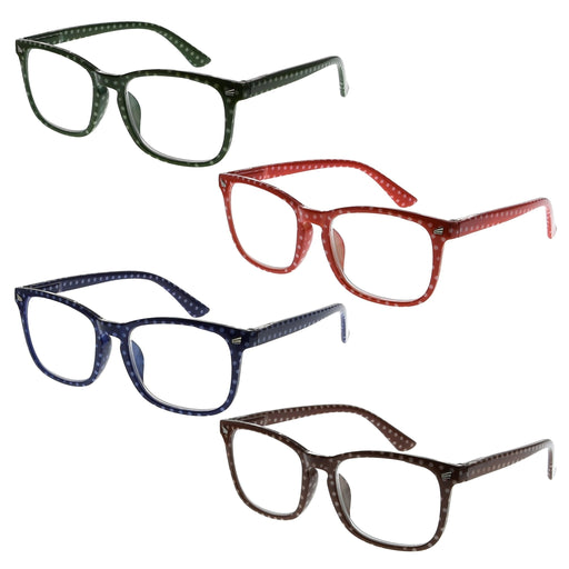 eyekeeper.com 4 Pack Polka Dots Pattern Reading Glasses RT1801P Eyeglasses