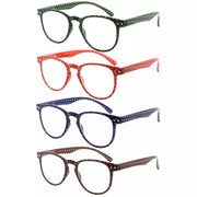 eyekeeper.com 4 Pack Polka Dots Pattern Reading Glasses R060P Eyeglasses