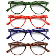 eyekeeper.com 4 Pack Polka Dots Pattern Reading Glasses R060P Eyeglasses