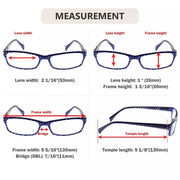 eyekeeper.com 4 Pack Polka Dots Pattern Temple Reading Glasses RT1803PB Eyeglasses