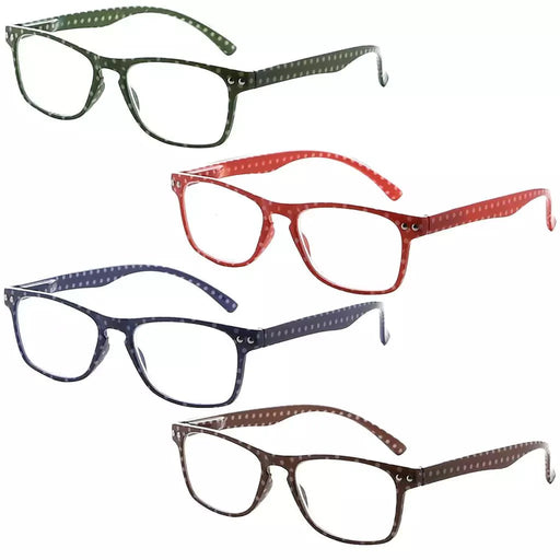 eyekeeper.com 4 Pack Polka Dots Reading Glasses R046P Eyeglasses