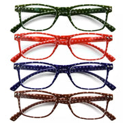 eyekeeper.com 4 Pack Polka Dots Reading Glasses R046P Eyeglasses