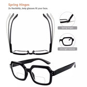 eyekeeper.com 4 Pack Polygon Trendy Bifocal Reading Glasses Polygonal Readers BR2130 Eyeglasses