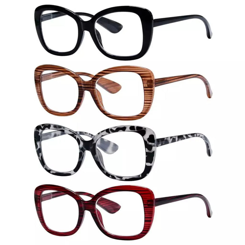 eyekeeper.com 4 Pack Reading Glasses Chic Pattern Design Readers R2011 Eyeglasses