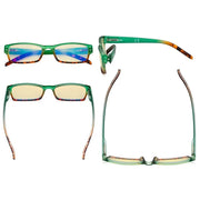 eyekeeper.com 4 Pack Reading Glasses Cute Blue Light Blocking Women TM012D Eyeglasses