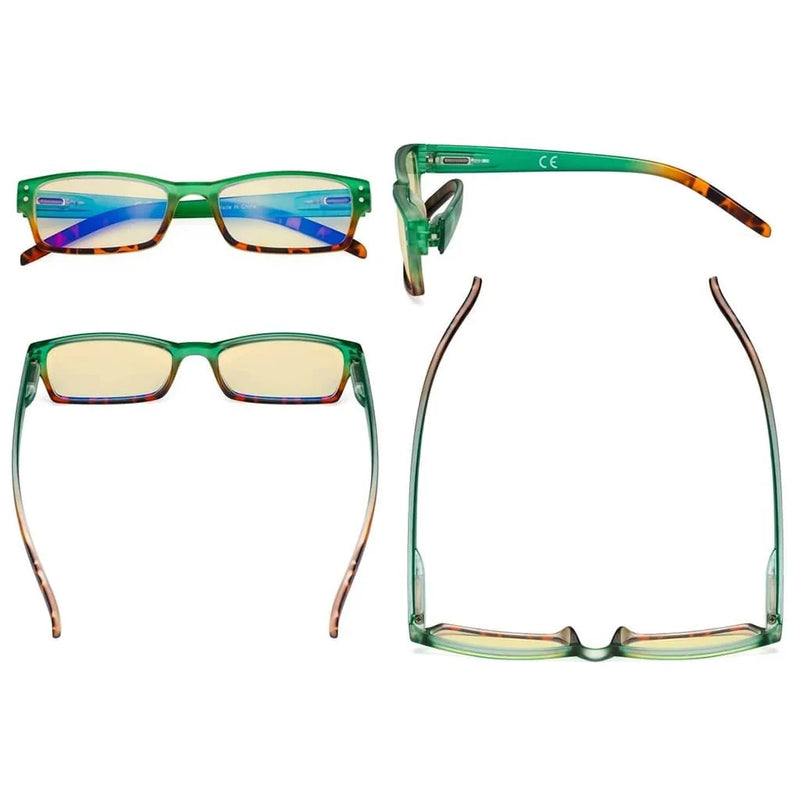 eyekeeper.com 4 Pack Reading Glasses Cute Blue Light Blocking Women TM012D Eyeglasses