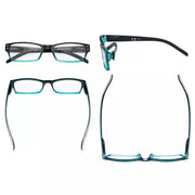 eyekeeper.com 4 Pack Reading Glasses Fashion Readers R012B-A Eyeglasses