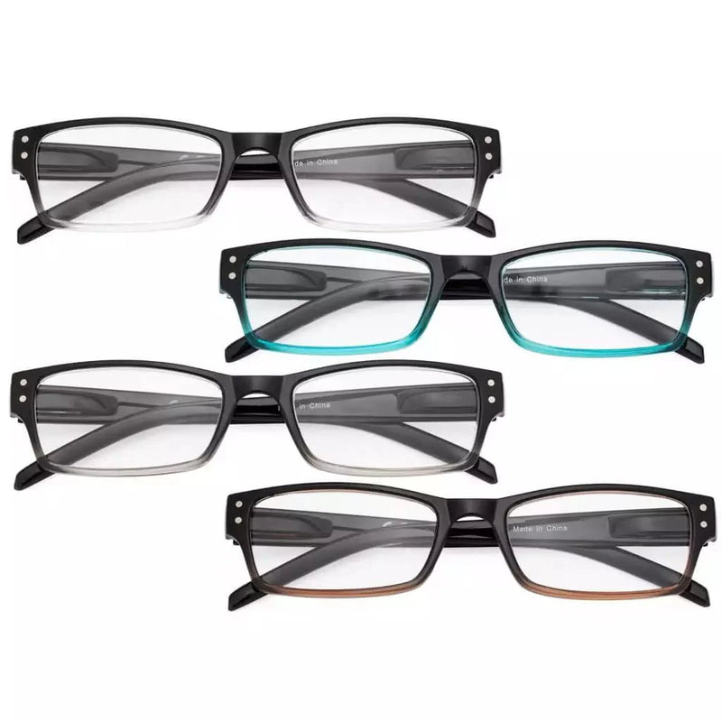 eyekeeper.com 4 Pack Reading Glasses Fashion Readers R012B-A Eyeglasses