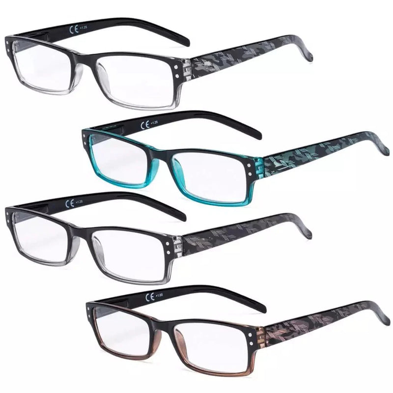 eyekeeper.com 4 Pack Reading Glasses Fashion Readers R012B-A Eyeglasses
