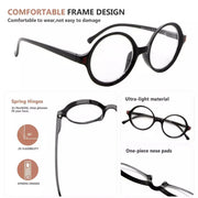 eyekeeper.com 4 Pack Reading Glasses Small Lens Round Readers R2025 Eyeglasses