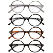 eyekeeper.com 4 Pack Reading Glasses Small Lens Round Readers R2025 Eyeglasses