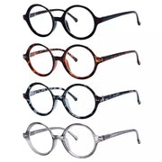 eyekeeper.com 4 Pack Reading Glasses Small Lens Round Readers R2025 Eyeglasses