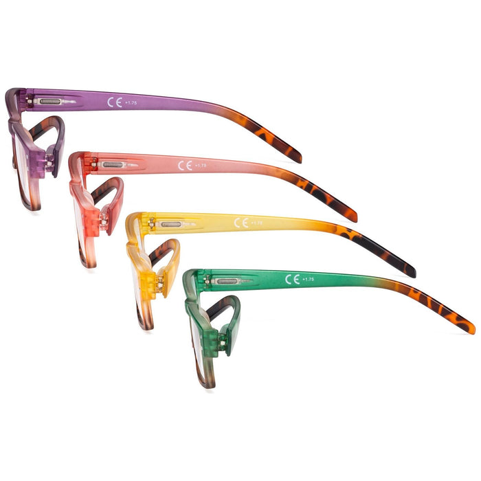 Eyekeeper - 4 Pack Stylish Reading Glasses R012D-A