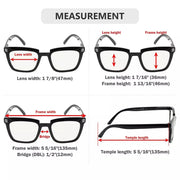 eyekeeper.com 4 Pack Rectangle Progressive Multifocal Readers M2109 Eyeglasses