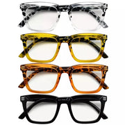eyekeeper.com 4 Pack Rectangle Progressive Multifocal Readers M2109 Eyeglasses