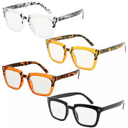 eyekeeper.com 4 Pack Rectangle Progressive Multifocal Readers M2109 Eyeglasses