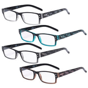 eyekeeper.com 4 Pack Reading Glasses R012B Eyeglasses
