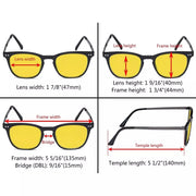 eyekeeper.com 4 Pack Retro Blue Light Blocking Reading Glasses HPRJ003 Eyeglasses