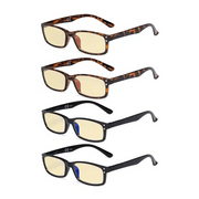 eyekeeper.com 4 Pack Retro Blue Light Blocking Reading Glasses TM103 Eyeglasses