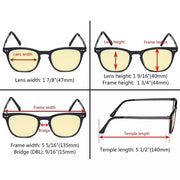 eyekeeper.com 4 Pack Retro Blue Light Blocking Reading Glasses TMRJ003 Eyeglasses