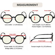 eyekeeper.com 4 Pack Retro Blue Light Filter Reading Glasses UV2008 Eyeglasses