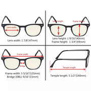 eyekeeper.com 4 Pack Retro Blue Light Filter Reading Glasses UVRJ003 Eyeglasses