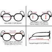 eyekeeper.com 4 Pack Retro Design Reading Glasses R2008 Eyeglasses