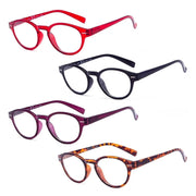 eyekeeper.com 4 Pack Retro Oval Readers Reading Glasses 3-R091 Eyeglasses