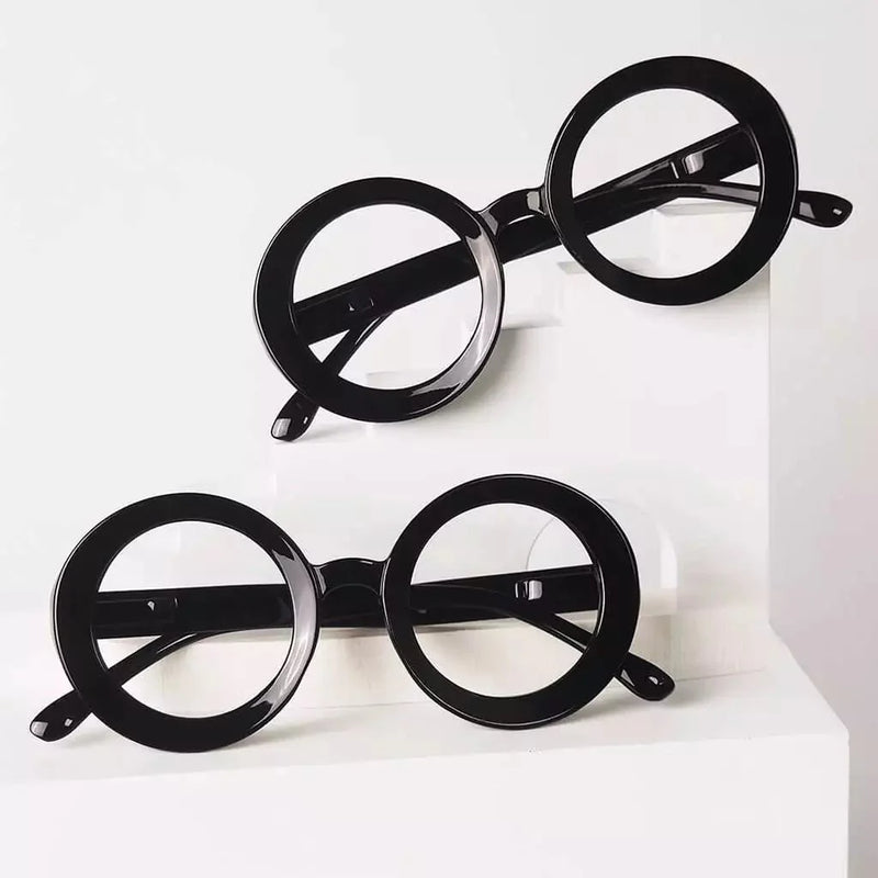 eyekeeper.com 4 Pack Retro Round Reading Glasses Thicker Frame Readers R9109 Eyeglasses