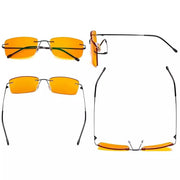 eyekeeper.com 4 Pack Rimless Blue Light Blocking Readers DSWK9 Eyeglasses