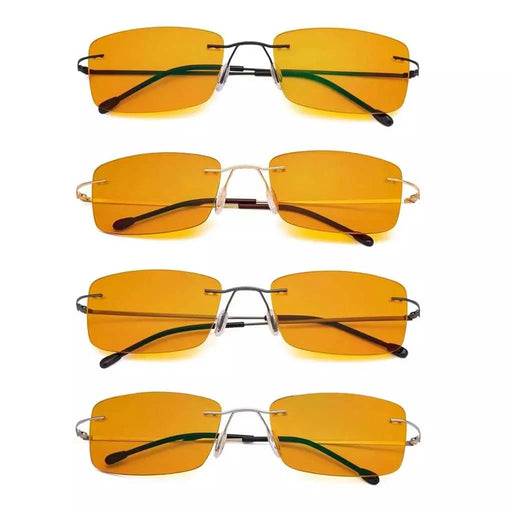 eyekeeper.com 4 Pack Rimless Blue Light Blocking Readers DSWK9 Eyeglasses