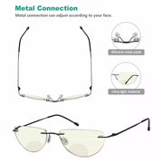 eyekeeper.com 4 Pack Rimless Blue Light Filter Bifocal Readers BRL2UV Eyeglasses