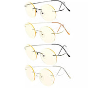 eyekeeper.com 4 Pack Rimless Blue Light Filter Reading Glasses CG15026 Eyeglasses