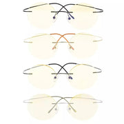eyekeeper.com 4 Pack Rimless Blue Light Filter Reading Glasses CG15026 Eyeglasses