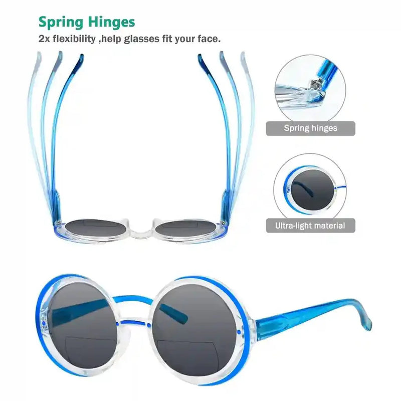 eyekeeper.com 4 Pack Round Bifocal Reading Sunglasses SBR2005C Sunglasses