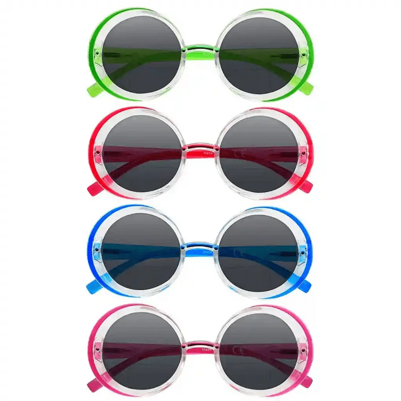eyekeeper.com 4 Pack Round Bifocal Reading Sunglasses SBR2005C Sunglasses