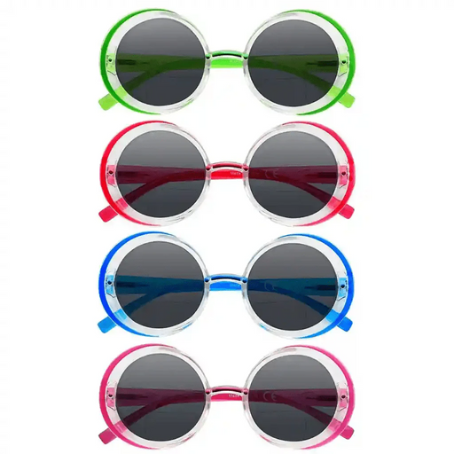 eyekeeper.com 4 Pack Round Bifocal Reading Sunglasses SBR2005C Sunglasses