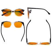 eyekeeper.com 4 Pack Round Blue Light Blocking Reading Glasses DS9002C Eyeglasses