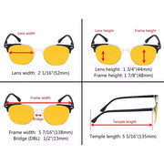 eyekeeper.com 4 Pack Round Blue Light Blocking Reading Glasses HP9002C Eyeglasses