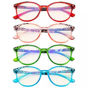 eyekeeper.com 4 Pack Round Blue Light Filter Reading Glasses UVR9002D Eyeglasses