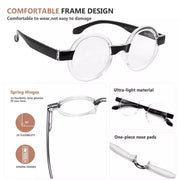 eyekeeper.com 4 Pack Round Cute Reading Glasses Vintage Stylish Readers R2007T Eyeglasses