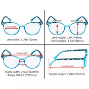 eyekeeper.com 4 Pack Round Fashionable Reading Glasses R9002D Eyeglasses