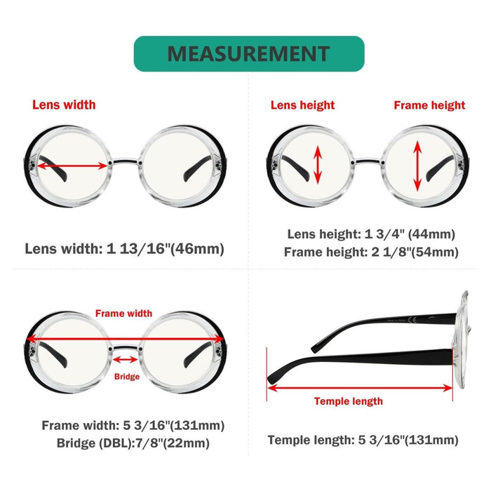 Eyekeeper - 4 Pack Progressive Multifocal Reading Glasses M2005N